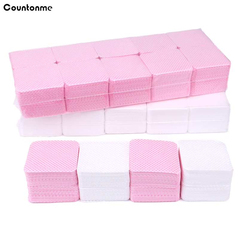Nail Art Pink - 1000 szt. Bawełniane chusteczki do usuwania