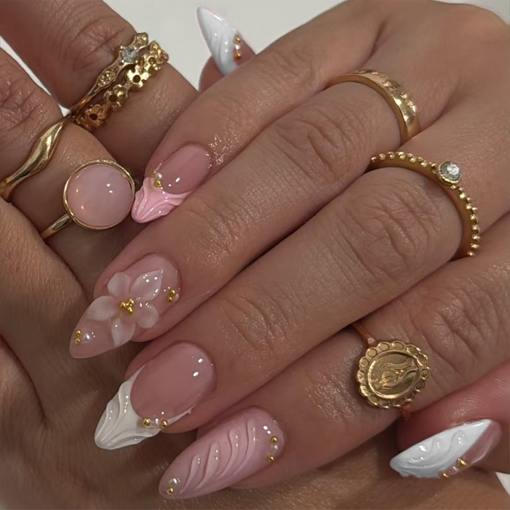 Nail Art Pink - Podnieś swój styl z 24 sztukami