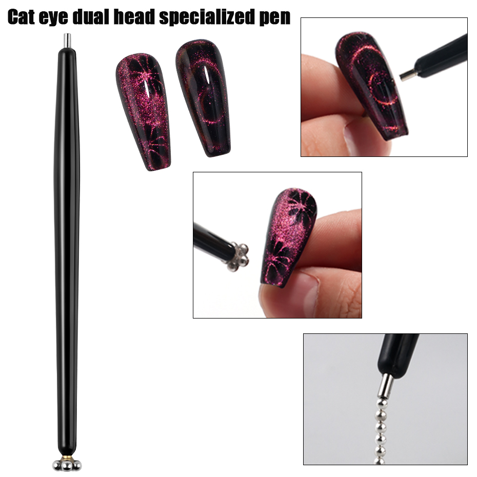 Nail Art Full Cat Eye - 1/2 szt. Fantazyjny pisak magnetyczny z