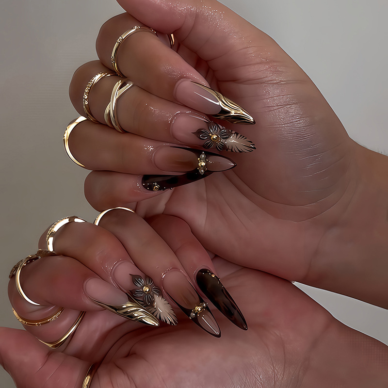 Nail Art Pink - 24 szt. Francuskie Różowe Paznokcie z