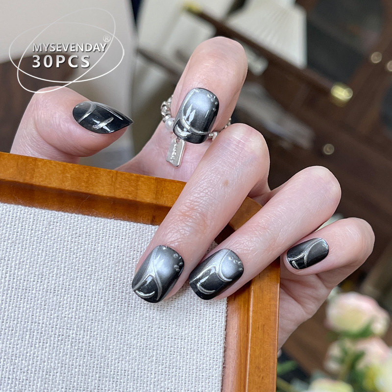 30 sztuk francuskich ręcznie r – Nail Art Full Cat Eye recenzja i cena