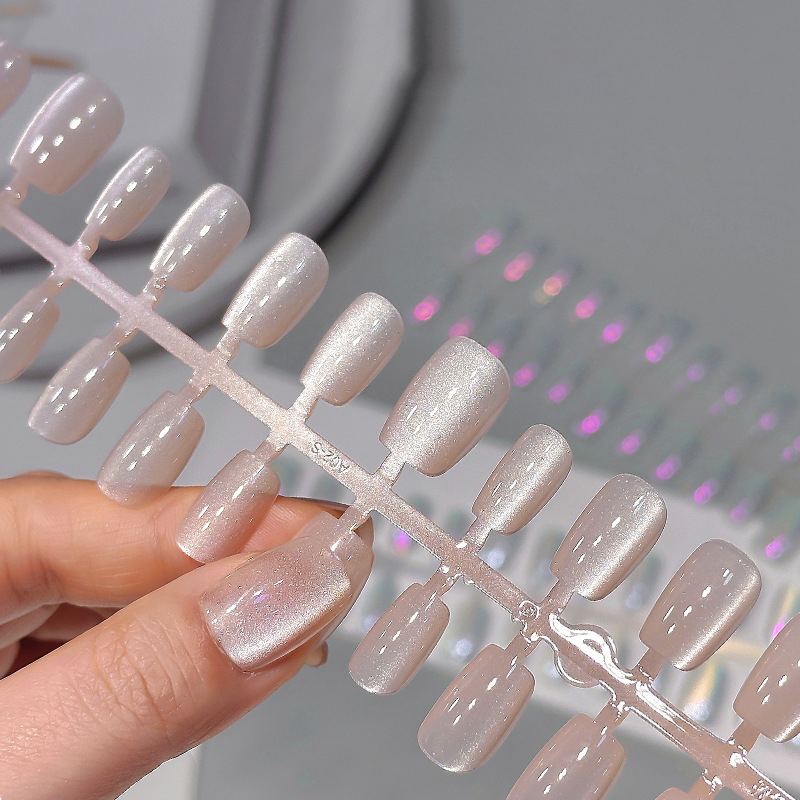 30Pcs Short Press On Nails Aur – Nail Art Full Cat Eye recenzja i cena