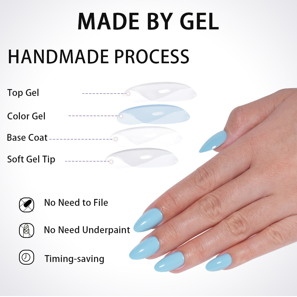 VITAGWX 32 szt. Sztuczne Pazno – Nail Art Emerald recenzja i cena