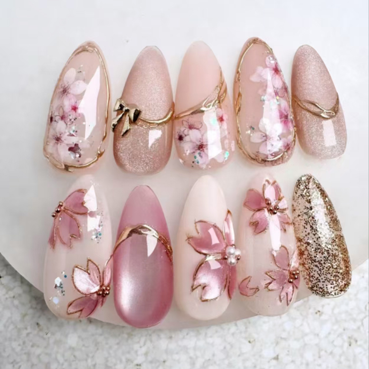 24 szt. Niebieskie paznokcie z – Nail Art Full Cat Eye recenzja i cena