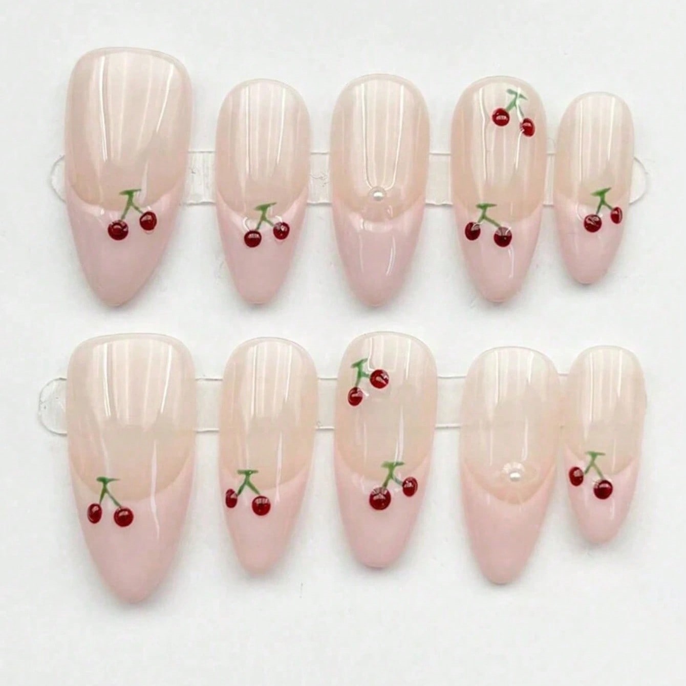 10 szt. Średnie Migdałowe Różo – Nail Art Pink recenzja i cena