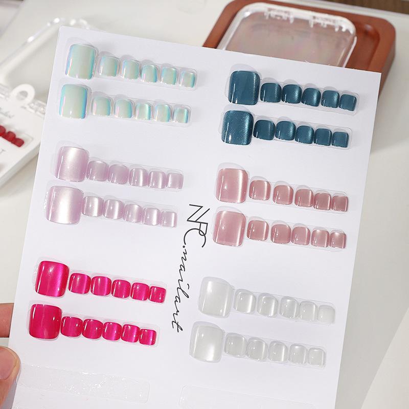 10 szt./pudełko Francuskie Szt – Nail Art Full Cat Eye recenzja i cena