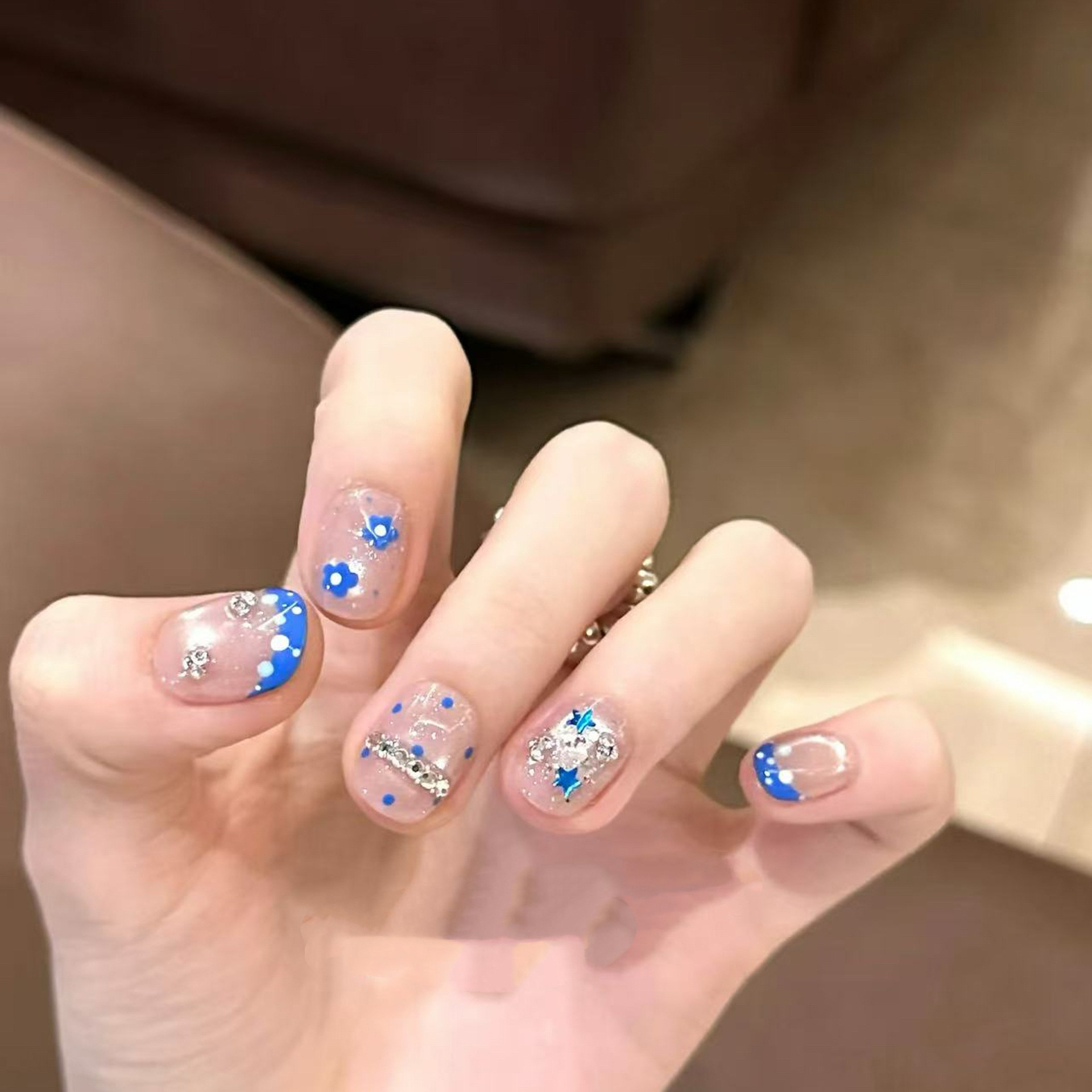 10 szt. Ręcznie Robione Krótki – Nail Art Full Cat Eye recenzja i cena