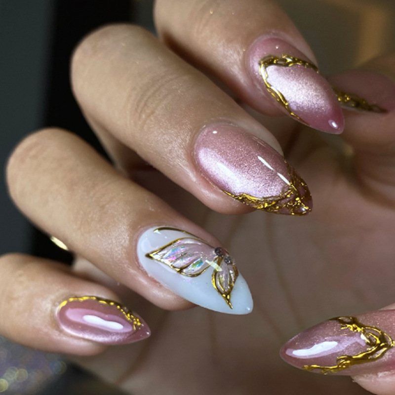 Sztuczne paznokcie migdałki z  – Nail Art Full Cat Eye recenzja i cena
