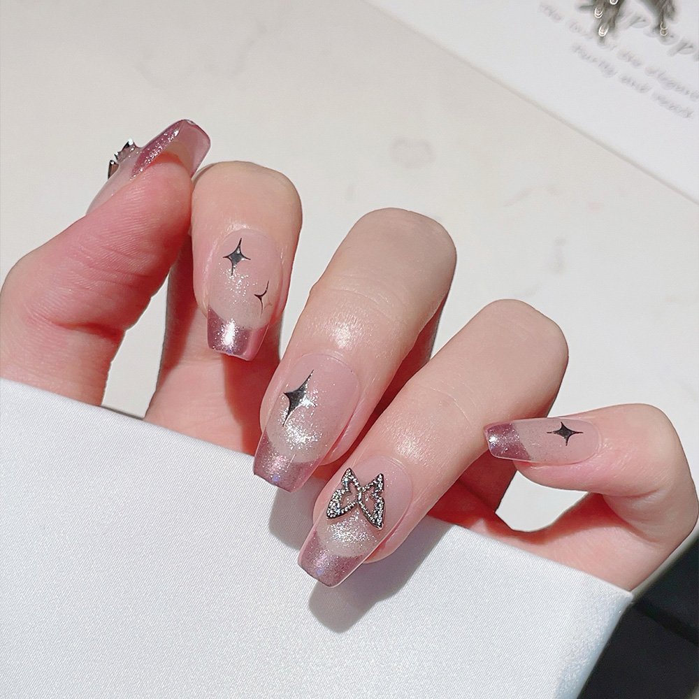 10 szt. Krótkie trapezowe ręcz – Nail Art Pink recenzja i cena