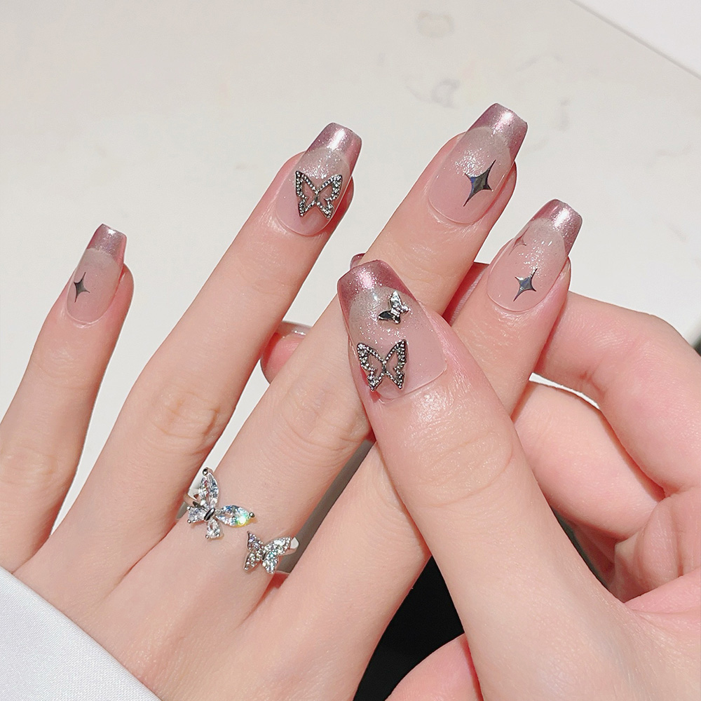 10 szt. Krótkie trapezowe ręcz – Nail Art Pink recenzja i cena