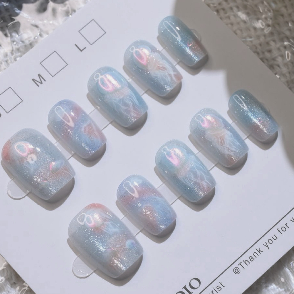 10 szt. Damskie Kolorowe Marzy – Nail Art Emerald recenzja i cena
