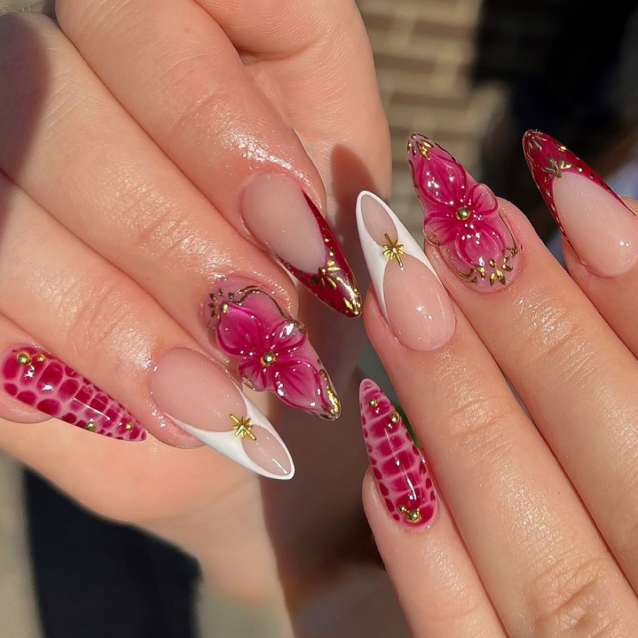 24 szt. Gotowe paznokcie migda – Nail Art Pink recenzja i cena