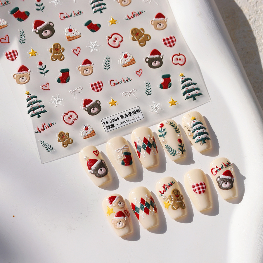Urocze świąteczne naklejki na  – Nail Art Xmas Design recenzja i cena