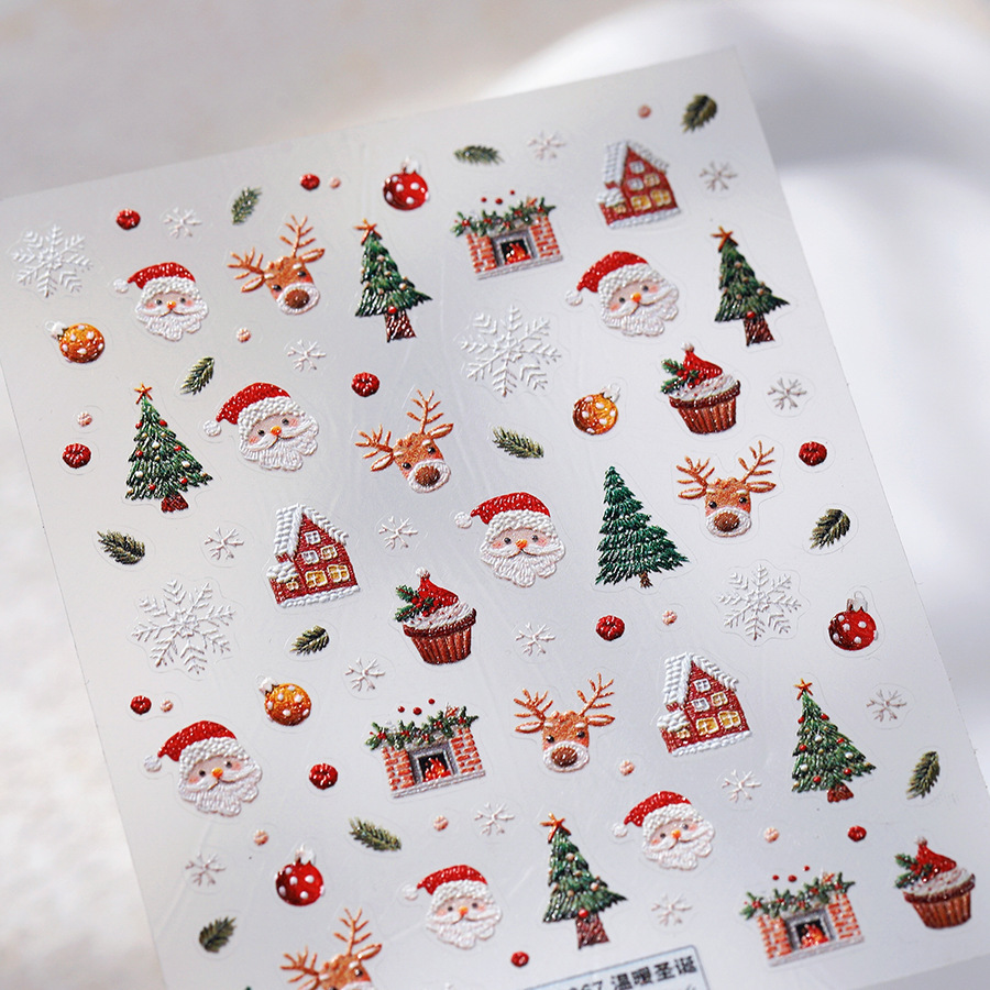Urocze świąteczne naklejki na  – Nail Art Xmas Design recenzja i cena