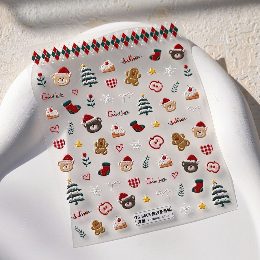 Urocze świąteczne naklejki na  – Nail Art Xmas Design recenzja i cena