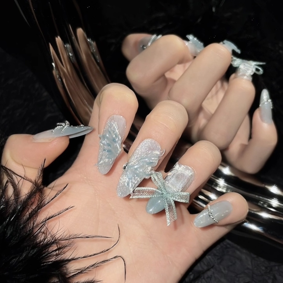 10 szt. Czysto ręcznie dociska – Nail Art Emerald recenzja i cena