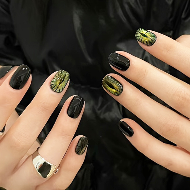 Krótkie sztuczne paznokcie dla – Nail Art Full Cat Eye recenzja i cena