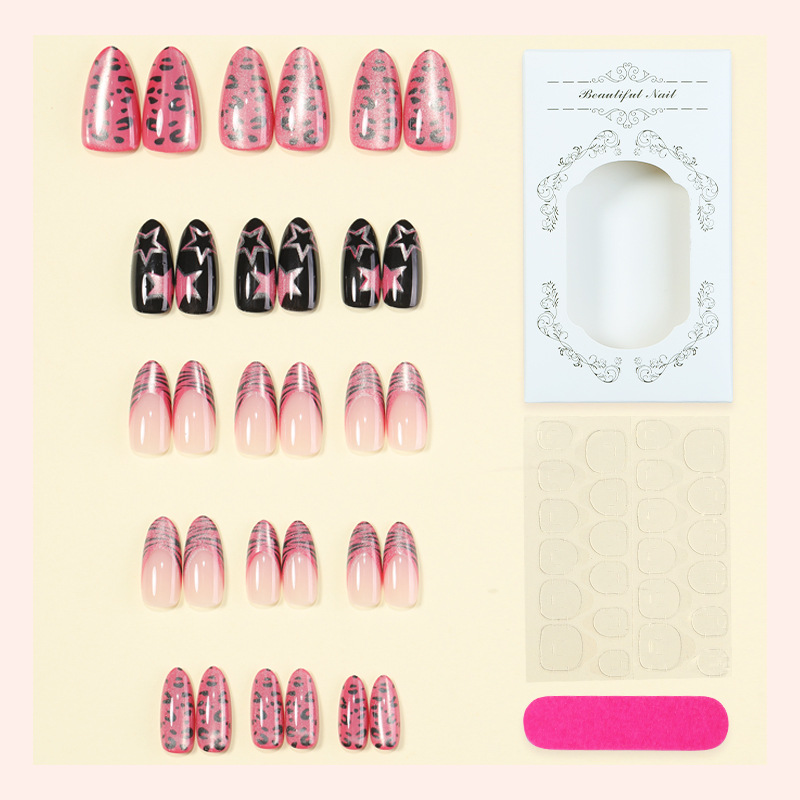 24 szt. Sztuczne Paznokcie z W – Nail Art Full Cat Eye recenzja i cena