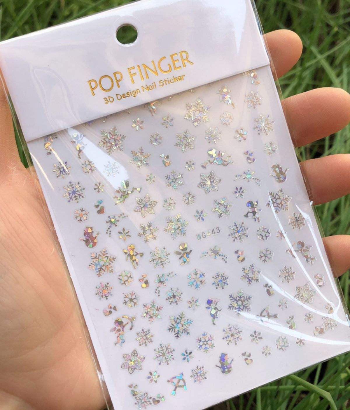 Hologram srebrne płatki śniegu – Nail Art Xmas Design recenzja i cena