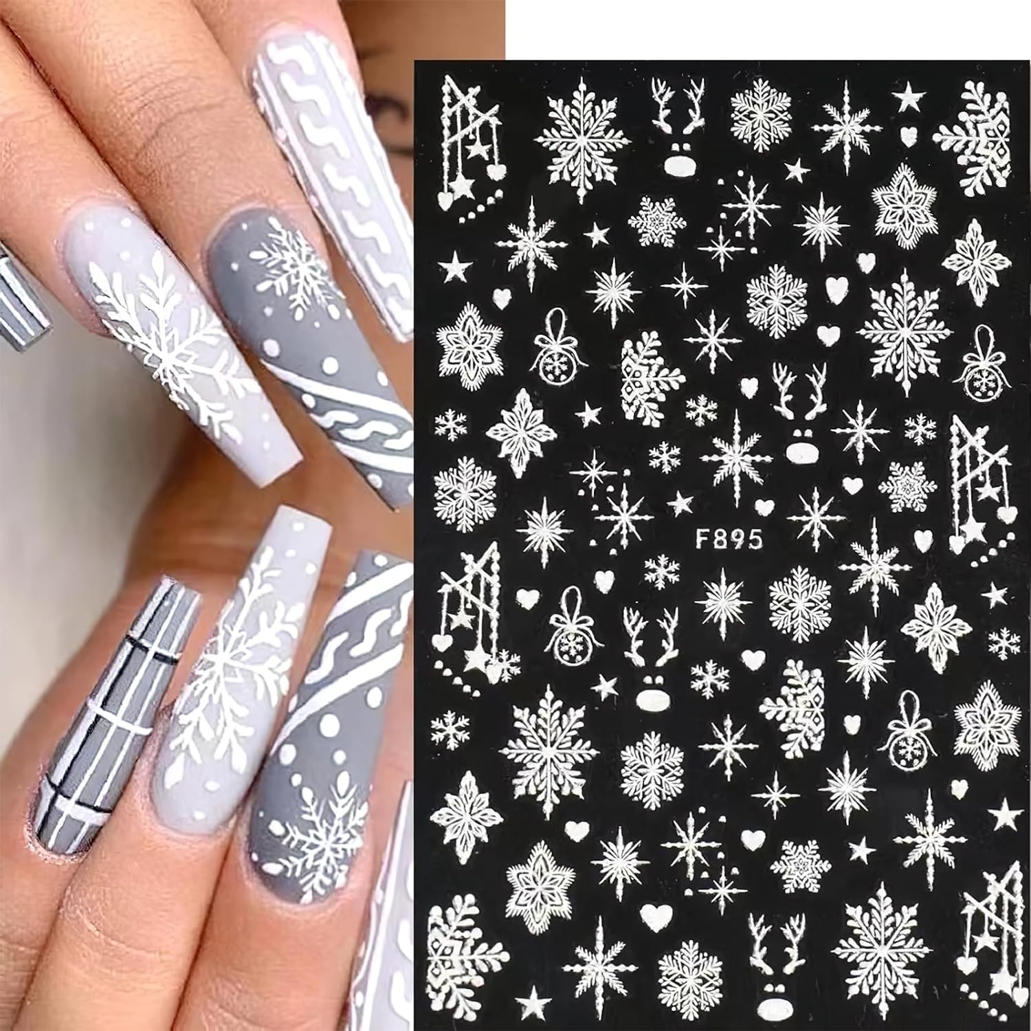 3D Płatek śniegu Naklejki do p – Nail Art Xmas Design recenzja i cena