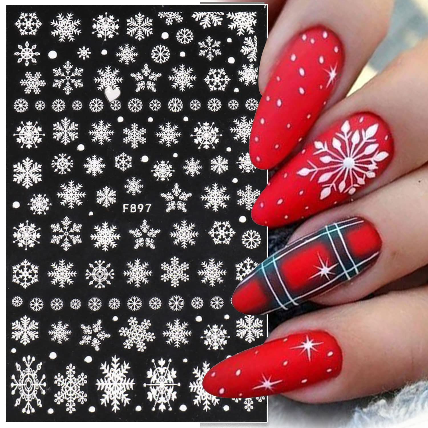 3D Płatek śniegu Naklejki do p – Nail Art Xmas Design recenzja i cena