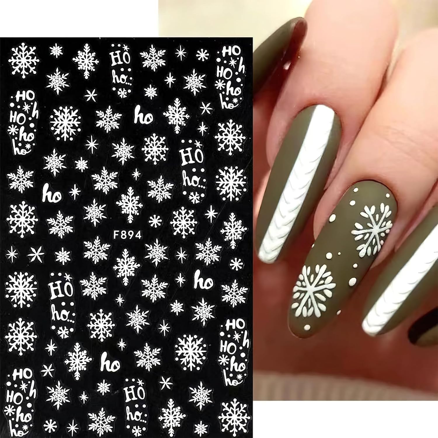 3D Płatek śniegu Naklejki do p – Nail Art Xmas Design recenzja i cena