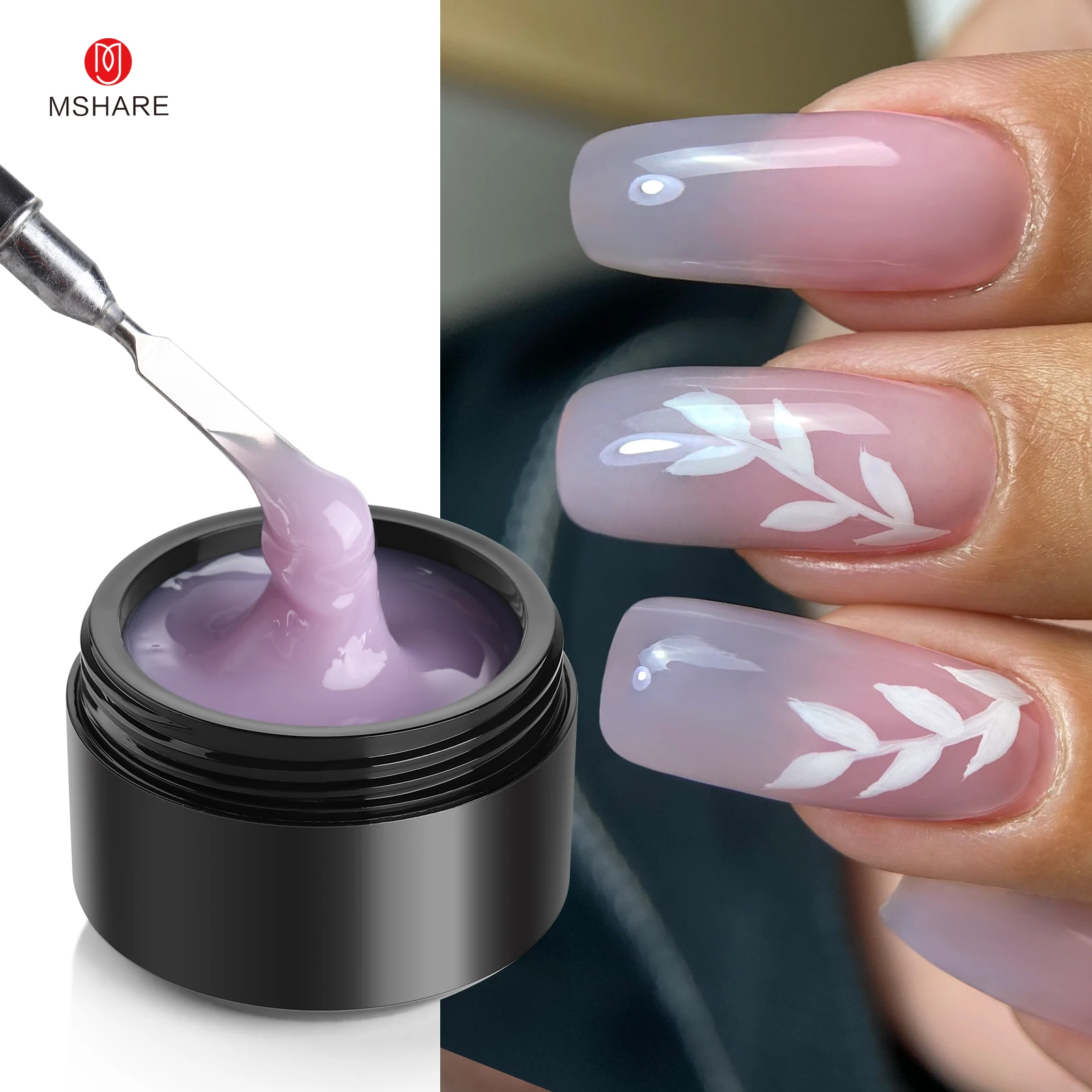 MSHARE Fioletowy Liliowy Żel B – Nail Art Lilac recenzja i cena